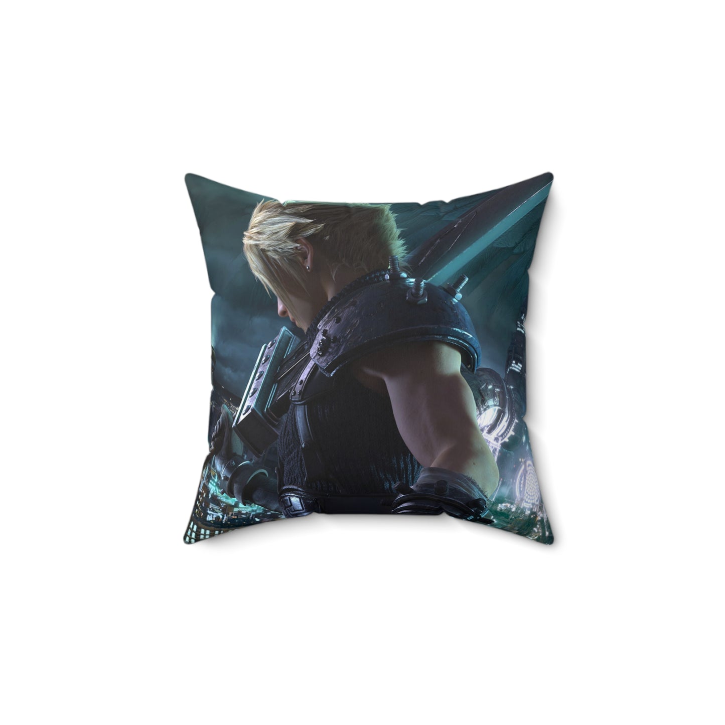 Final Fantasy VII Remake Art Spun Polyester Square Pillow