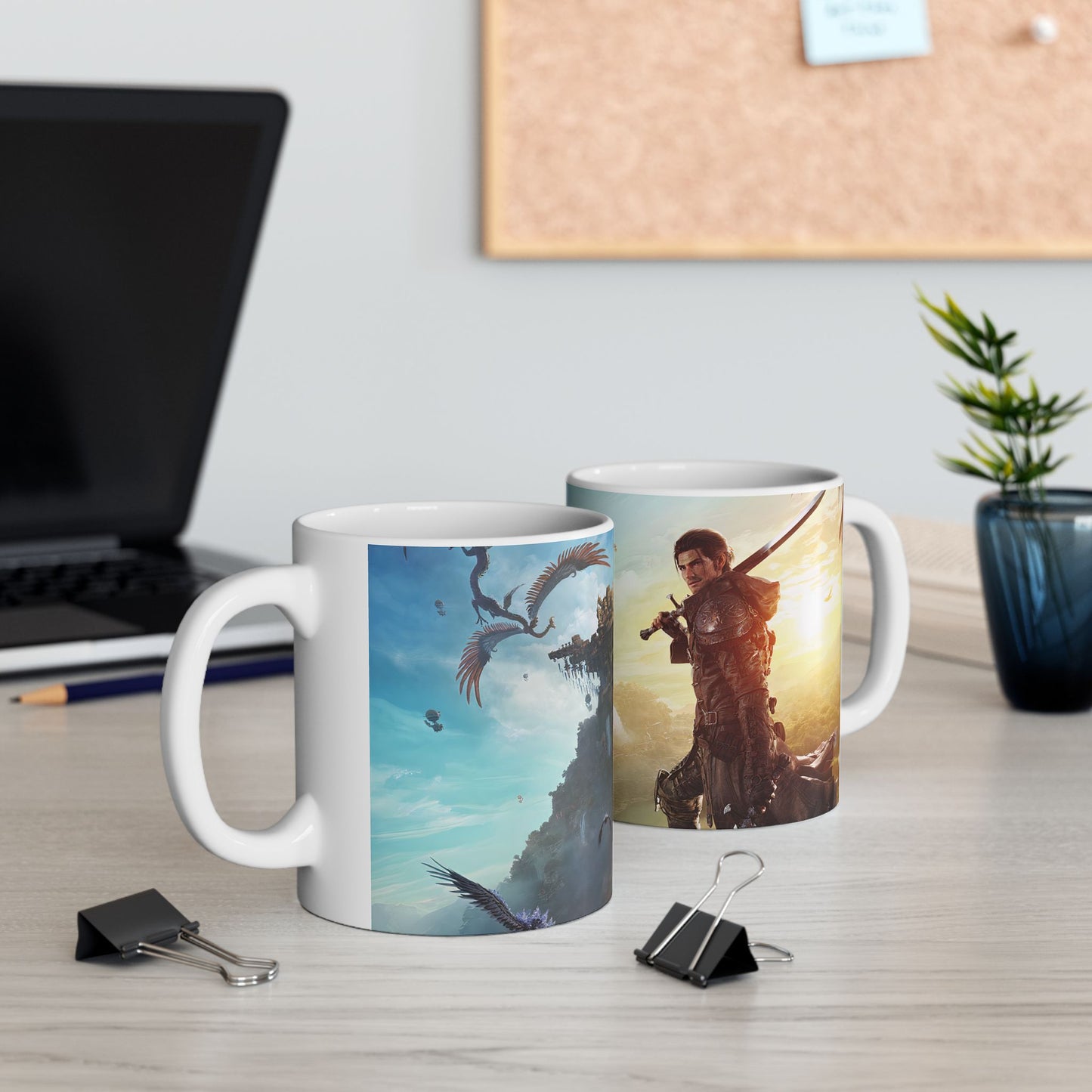 Final Fantasy XIV Dawntrail Ceramic Mug Game Gift, Gamer Gift, Video Game Fan Present, Gaming Coffee Cup, 11oz 15oz, Birthday Gift