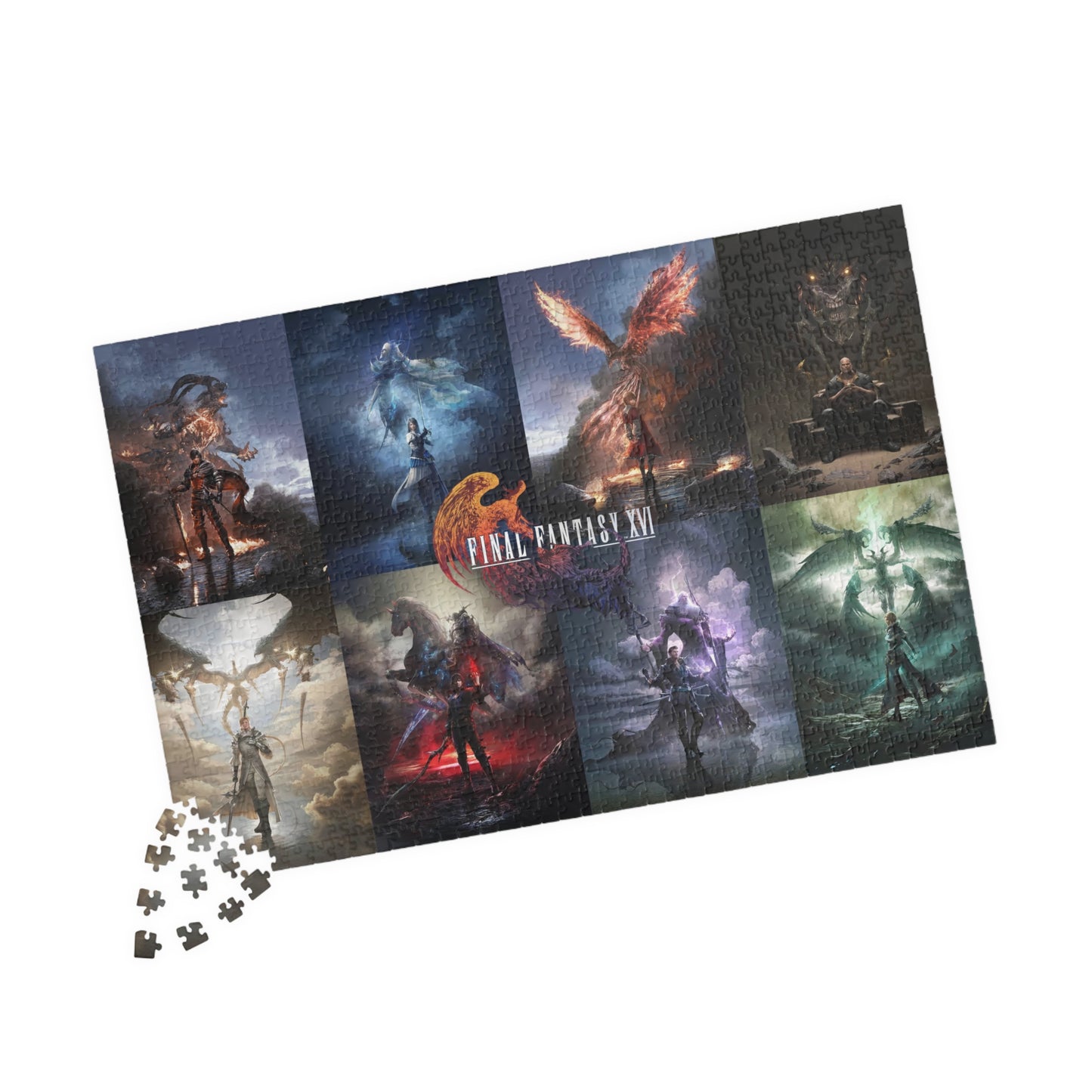 Final Fantasy XVI Jigsaw Puzzle Special Arts 1014-Piece | 8-Character Combo | Game Enthusiast Gift | Stress Relief Activity | Home Decor