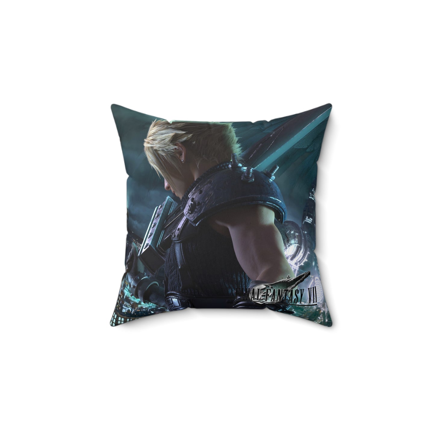 Final Fantasy VII Remake Art 2 side Spun Polyester Square Pillow