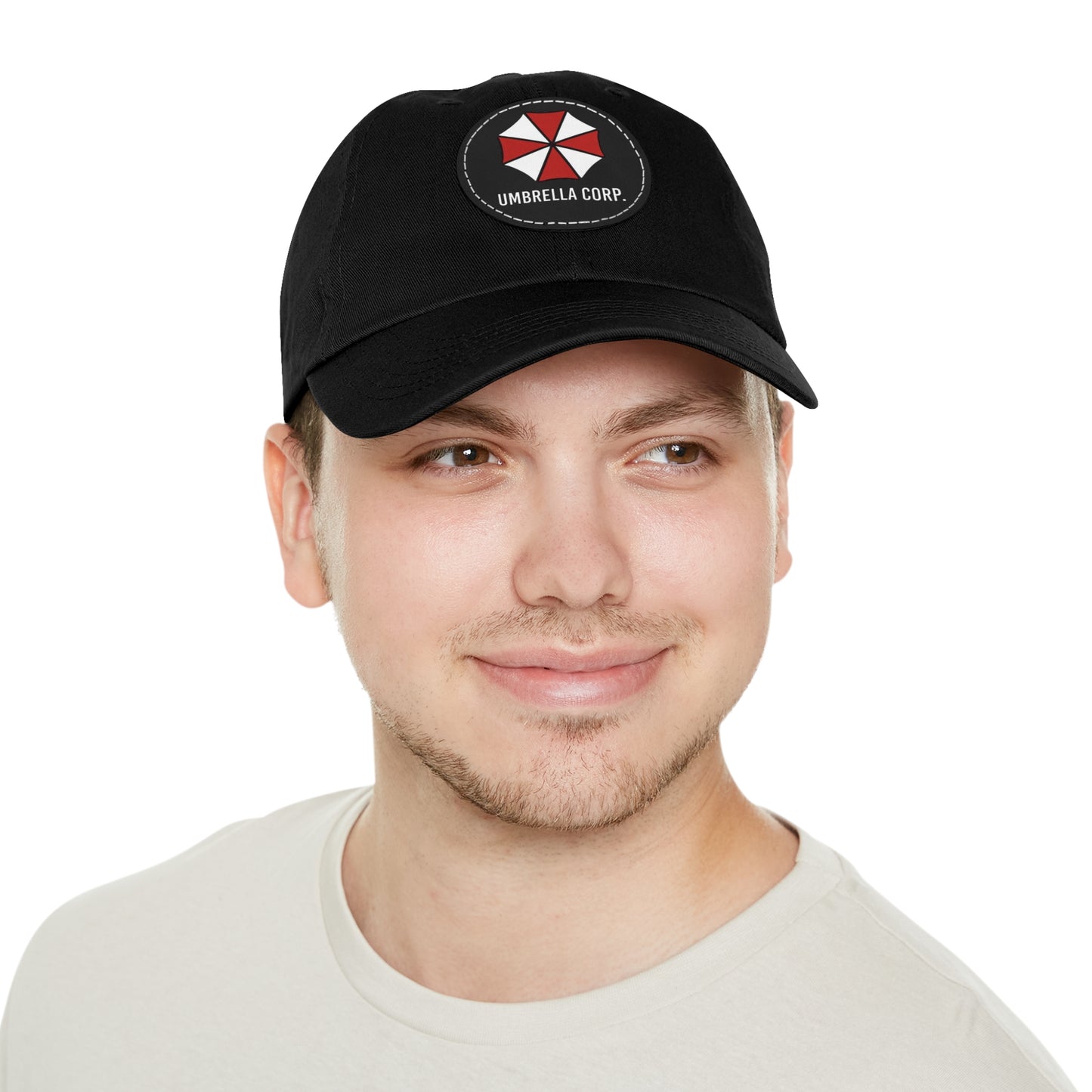 Resident Evil Umbrella Corp. Hat with Leather Patch (Round)