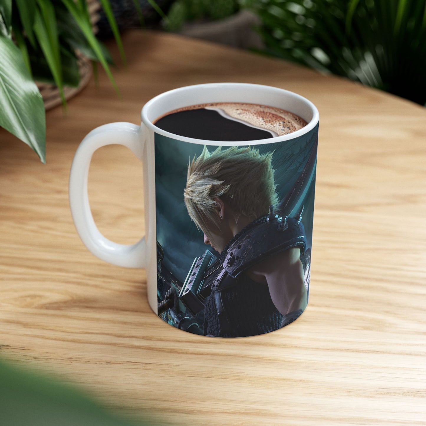 Final Fantasy VII Remake Rebirth Ceramic Mug, Game Gift, Gamer Mug, Video Game Gift, Geek Mug, Gaming Cup, RPG Mug