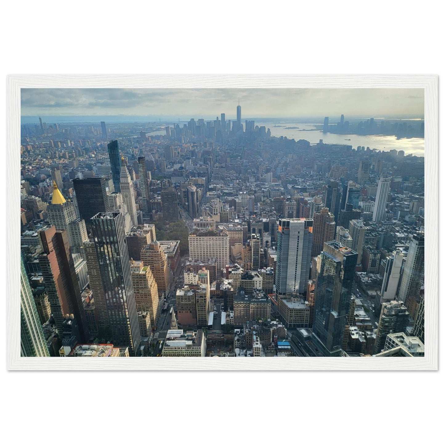 New York City Premium Paper Wooden Framed Poster Wall Art