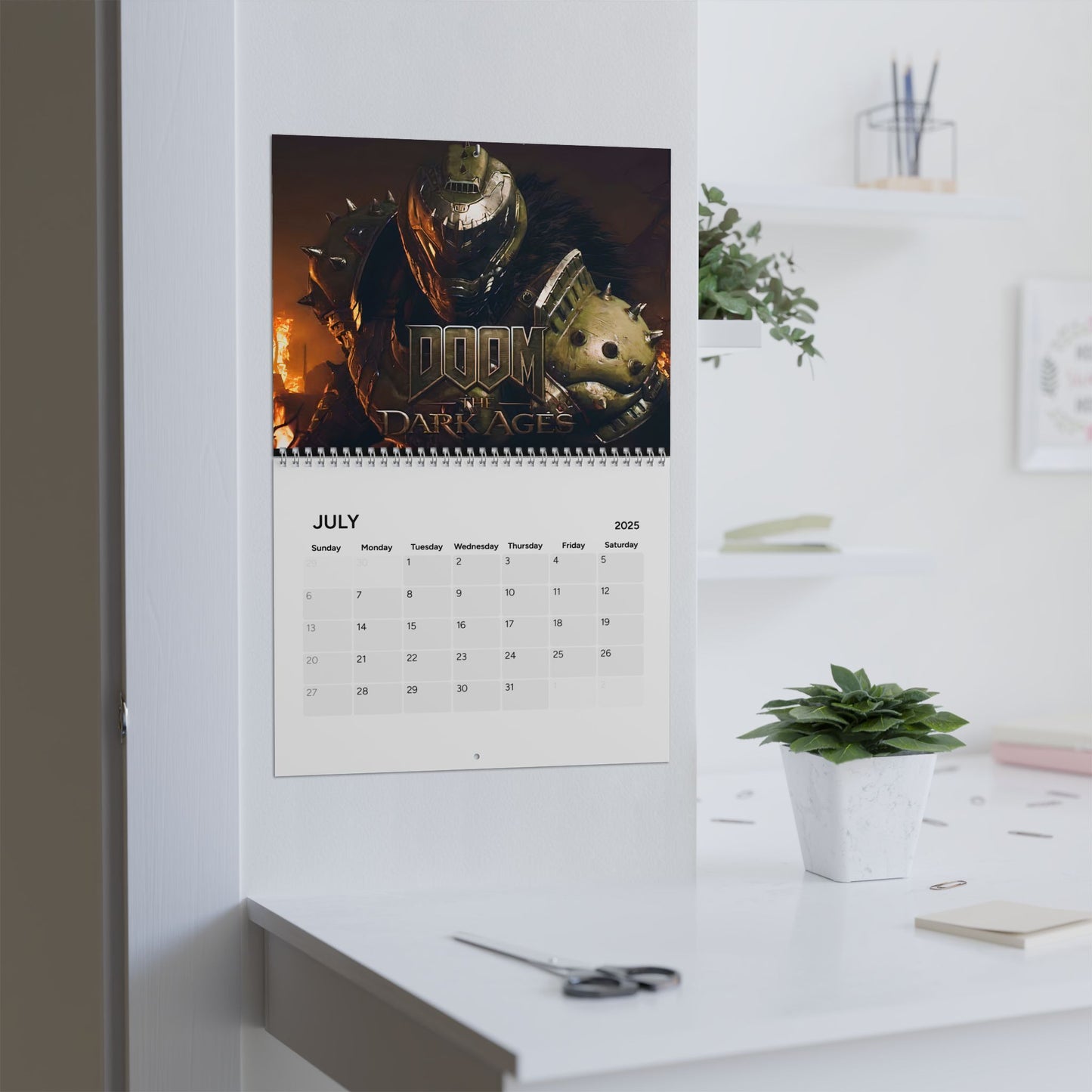 Best Game of the Year & Upcoming Games 2025 Calendar Video Games Calendar | Gaming Wall Calendar | Game Lover Gift | Geeky Wall Art