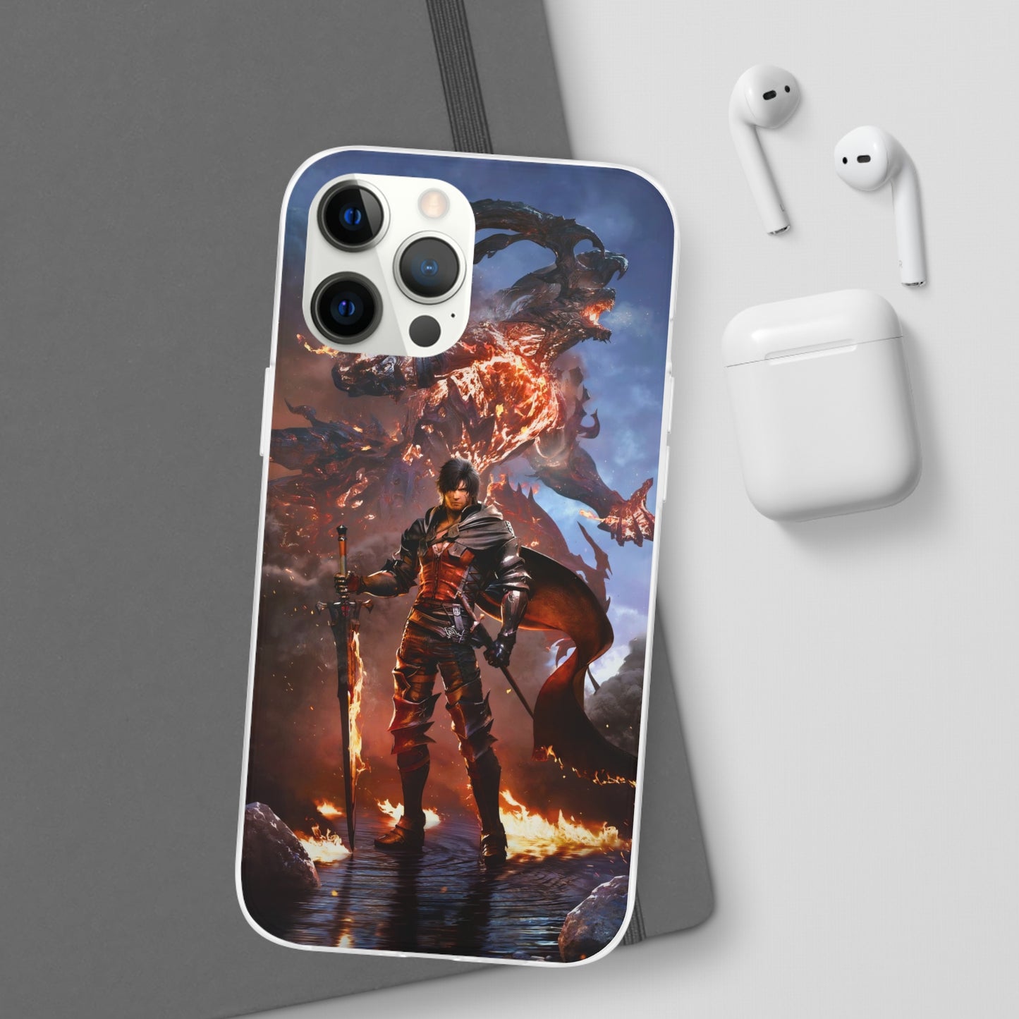 Final Fantasy XVI Clive Rosfield | Flexible Phone Case | Iphone 11-14 Pro Max | Samsung 21-23 Ultra | Gift Packages Choice