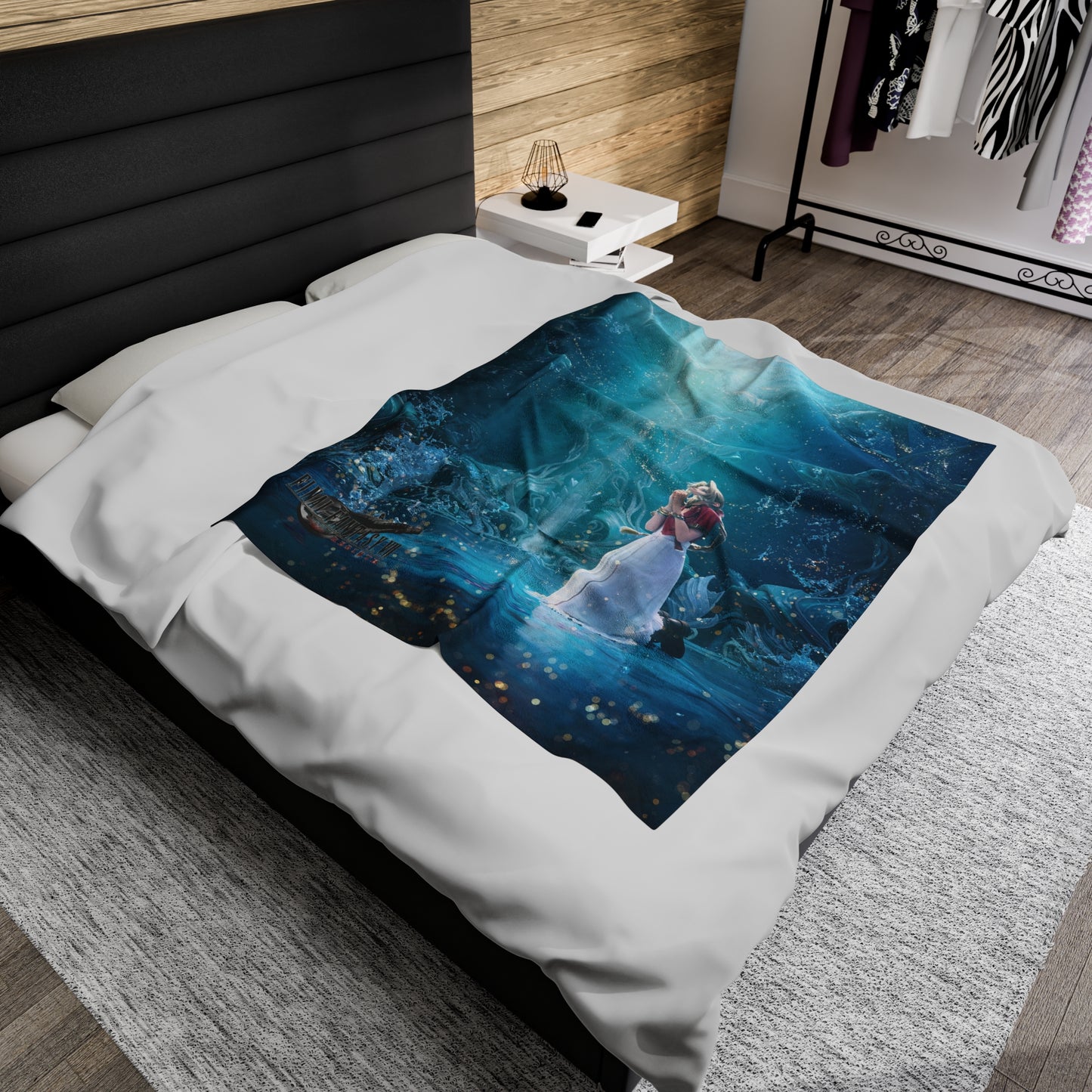 Final Fantasy VII Remake Rebirth | Aerith | Velveteen Plush Blanket