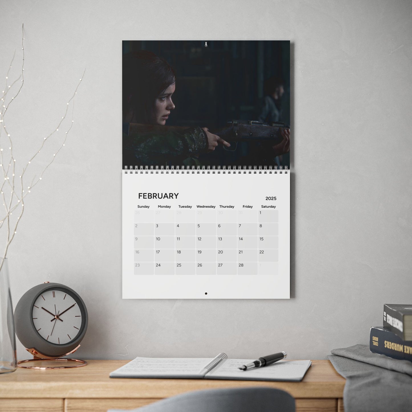 The Last Of Us  2025 Calendar, Video Game Calendar, 2025 Calendar, Wall Calendar, Desk Calendar,  Gift, Gaming Gift, Gamer Decor, Video Game