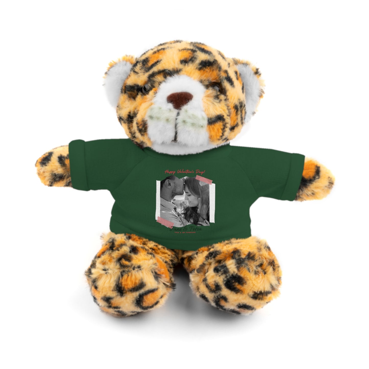 Personalize Your Name And Photo | Valentine Stuffed Animals with Tee