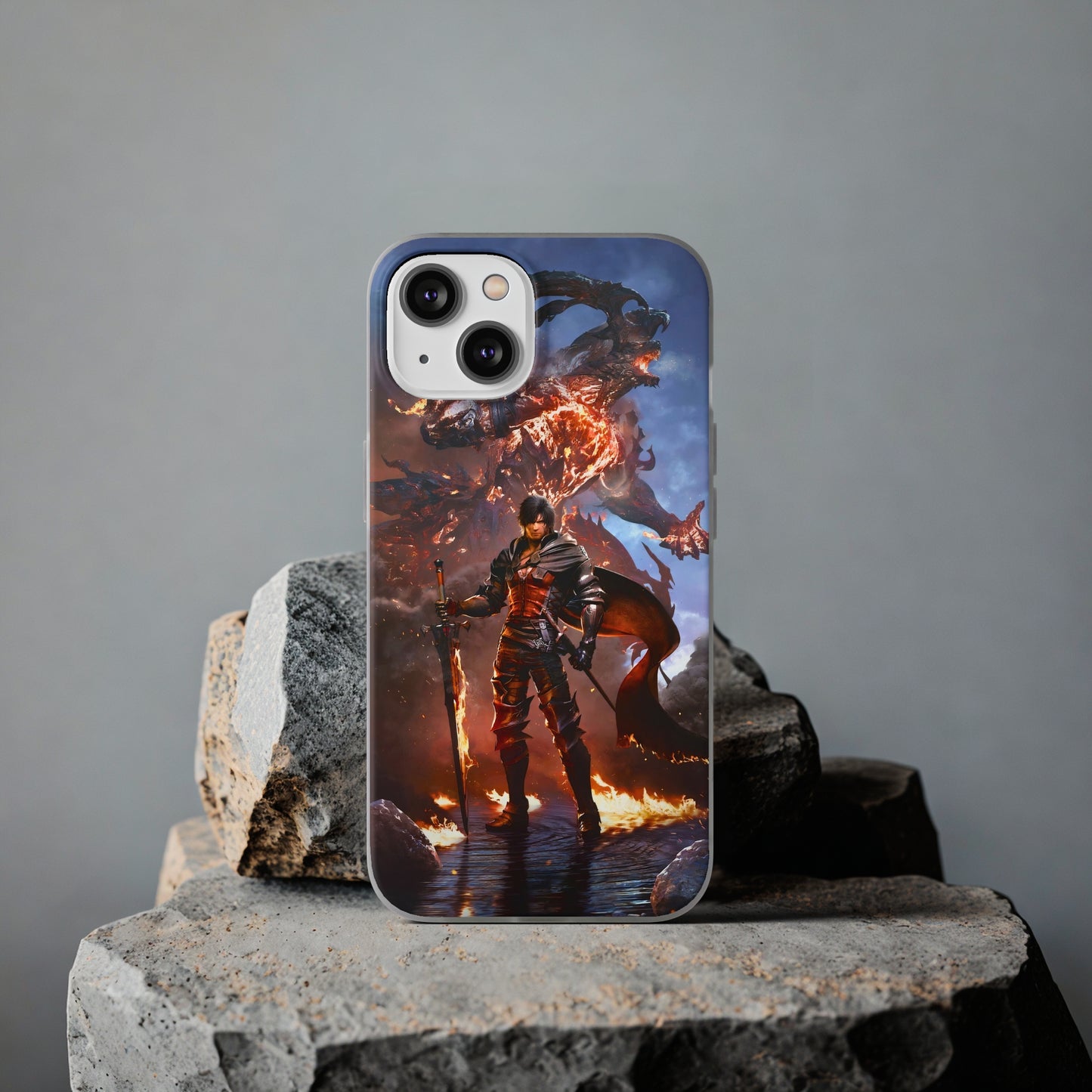 Final Fantasy XVI Clive Rosfield | Flexible Phone Case | Iphone 11-14 Pro Max | Samsung 21-23 Ultra | Gift Packages Choice