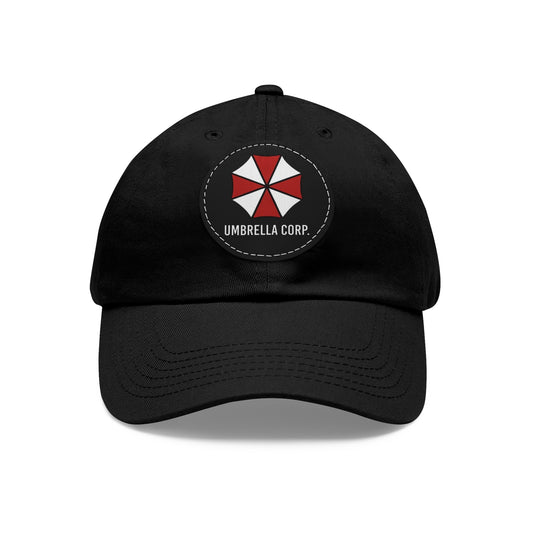 Resident Evil Umbrella Corp. Hat with Leather Patch (Round)