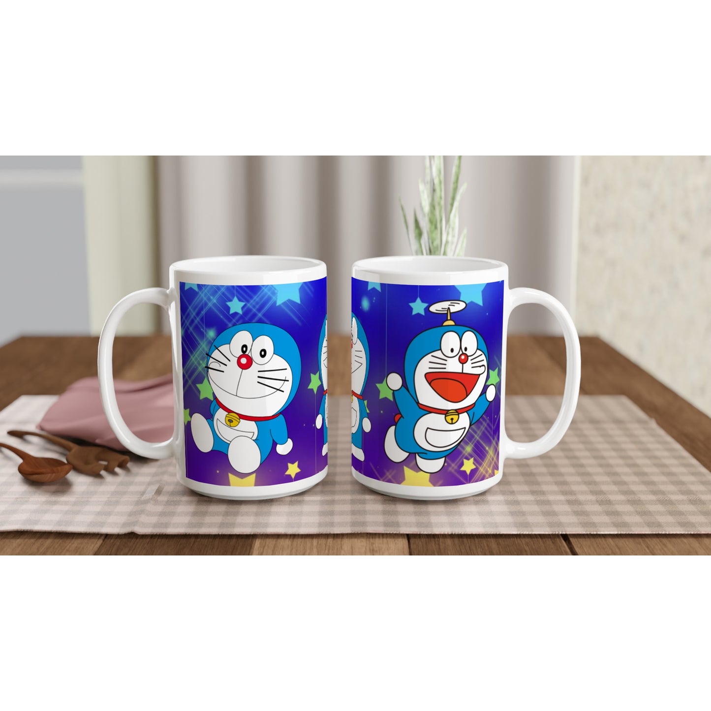 Doraemon | 3 Sizes | White Ceramic Mug