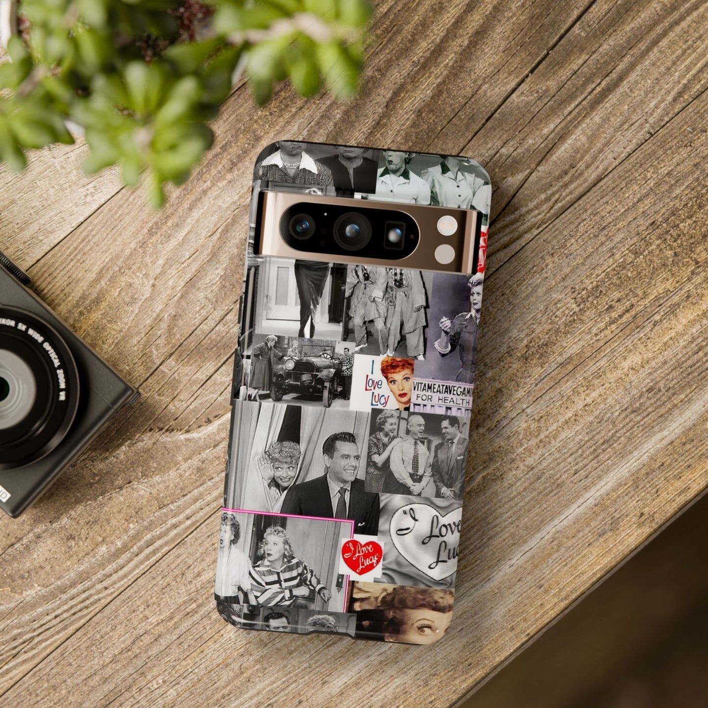 I Love Lucy Tough Phone Case for iPhone 11-16, Pixels 5-8, Samsung 20-24, Protective Cellphone Cover, Vintage TV Show Fan Gift, Funny TV