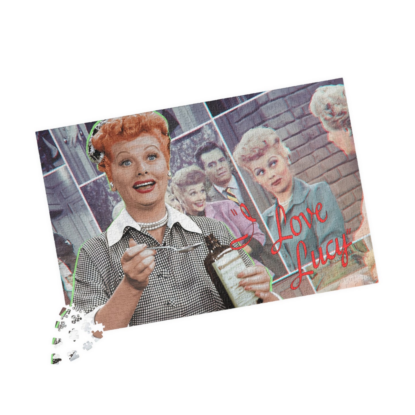 I Love Lucy Puzzle (110, 252, 520, 1014-piece) - Fun Jigsaw for Fans, Entertainment Activity, Retro TV Show Gift, Relaxing Hobby, Christmas