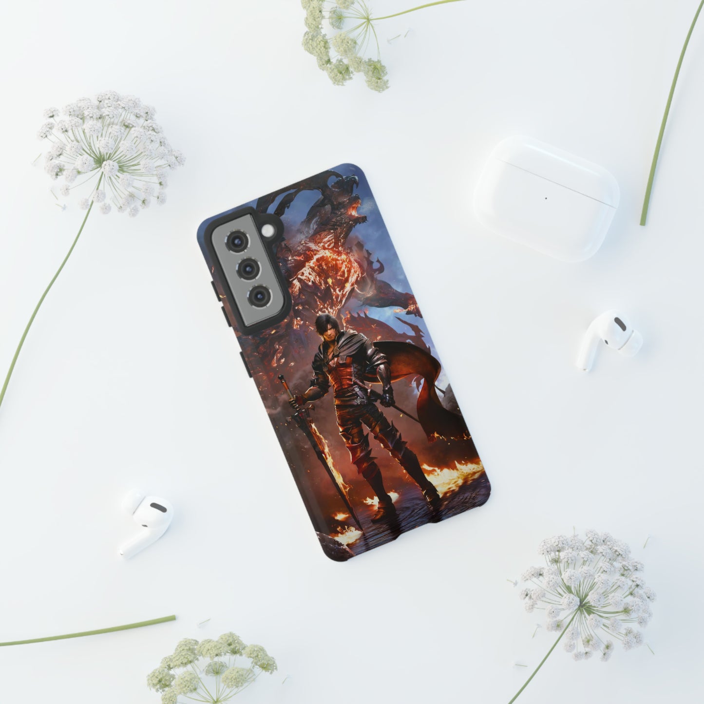 Final Fantasy XVI | Clive Rosfield | Enhance Tough Phone Cases for iPhone 11-15 Pro Max / Samsung S21 - 23 Ultra / Pixel 5 - 7