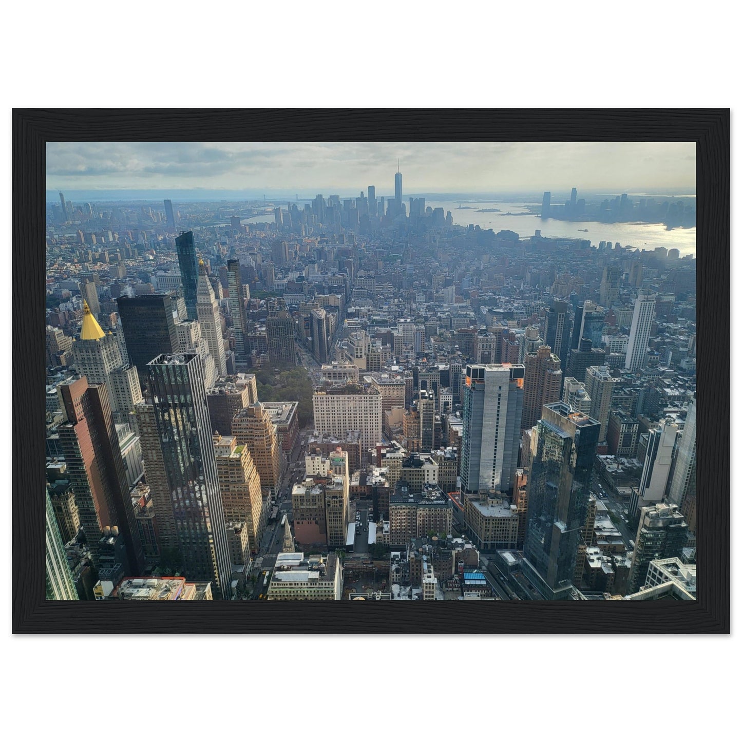 New York City Premium Paper Wooden Framed Poster Wall Art