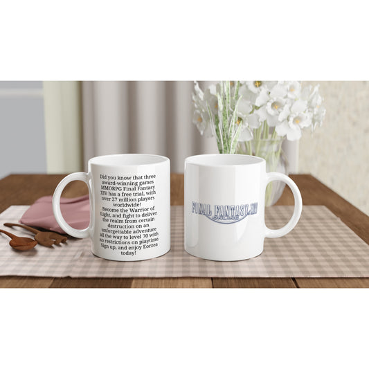 Final Fantasy XIV | Trial Invitation | White Ceramic Mug