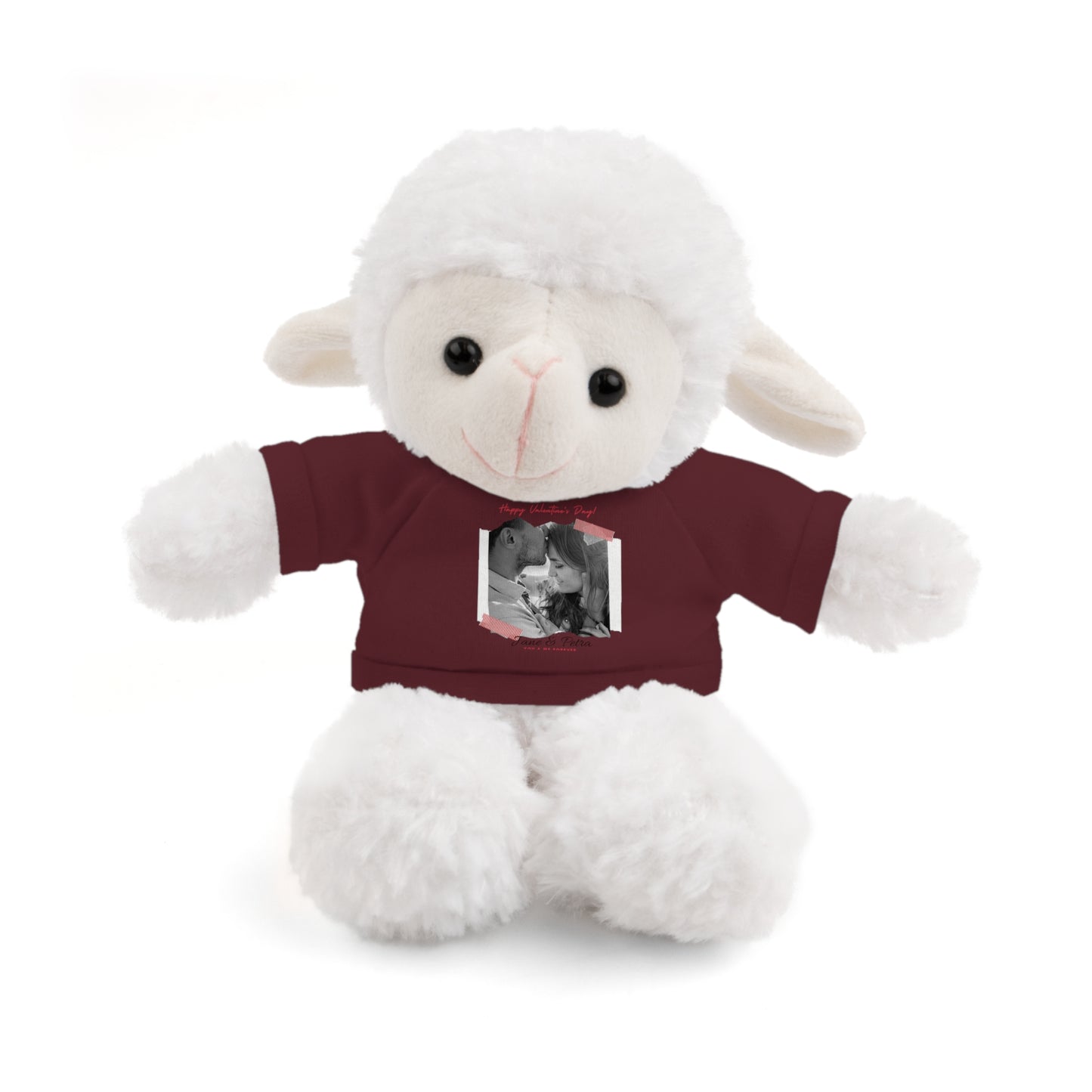 Personalize Your Name And Photo | Valentine Stuffed Animals with Tee