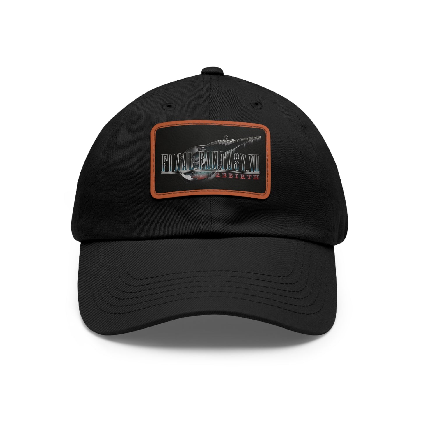 Final Fantasy VII Remake Rebirth Logo Hat with Leather Patch (Rectangle)