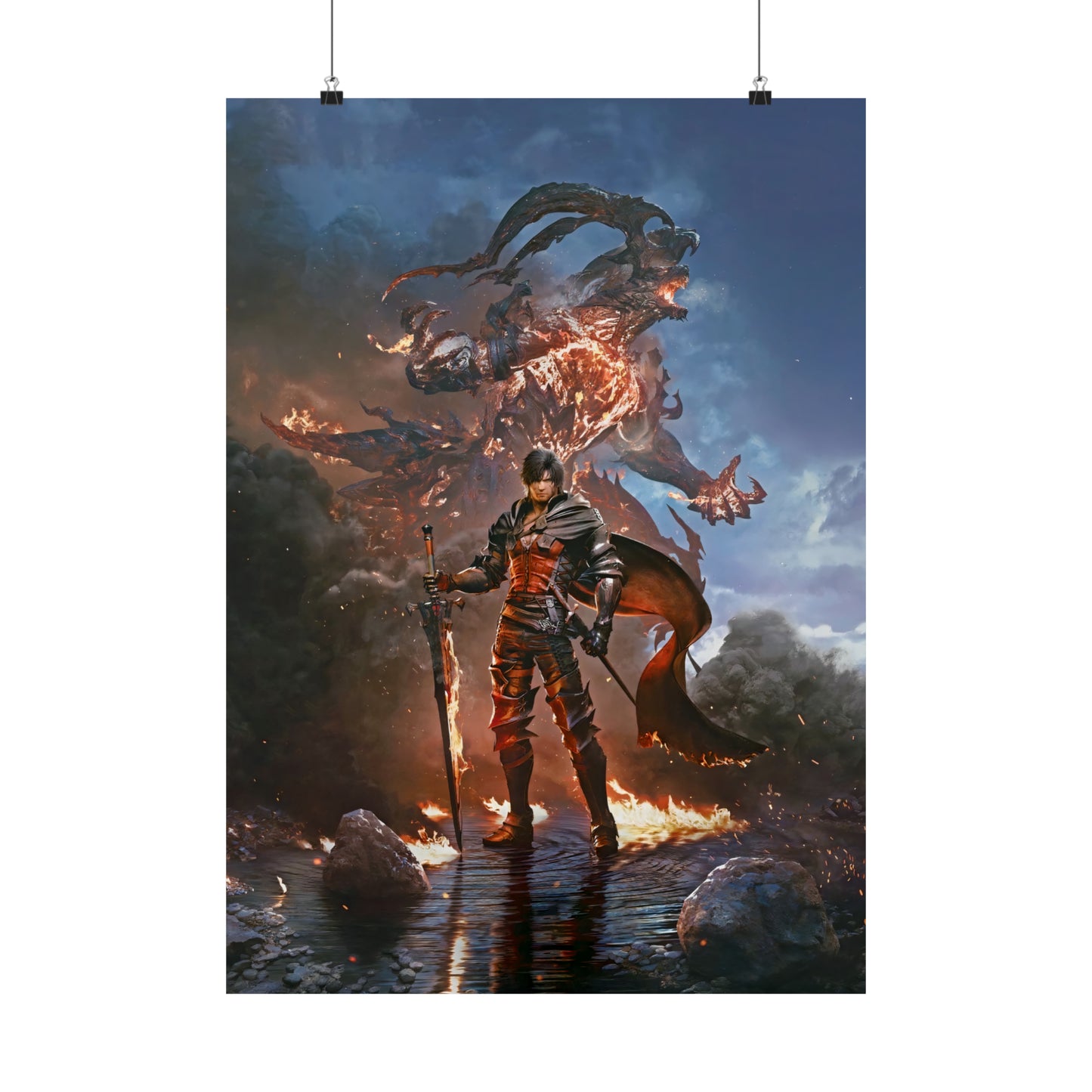 Final Fantasy XVI Clive Rosfield Matte Vertical Game Posters