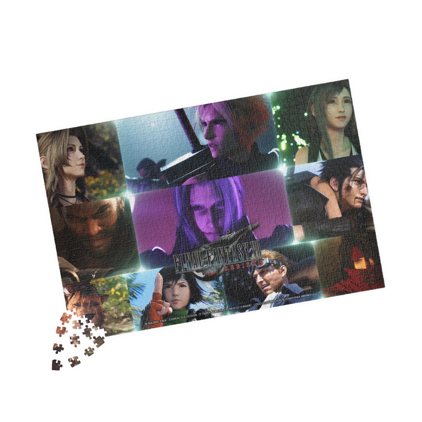 Final Fantasy VII Remake Rebirth |  Cloud Sephorith Aerith Barret Tifa Zack Yuffie Vincent Red XIII | Jigsaw Puzzle (1014-piece Horizontal | Vertical)