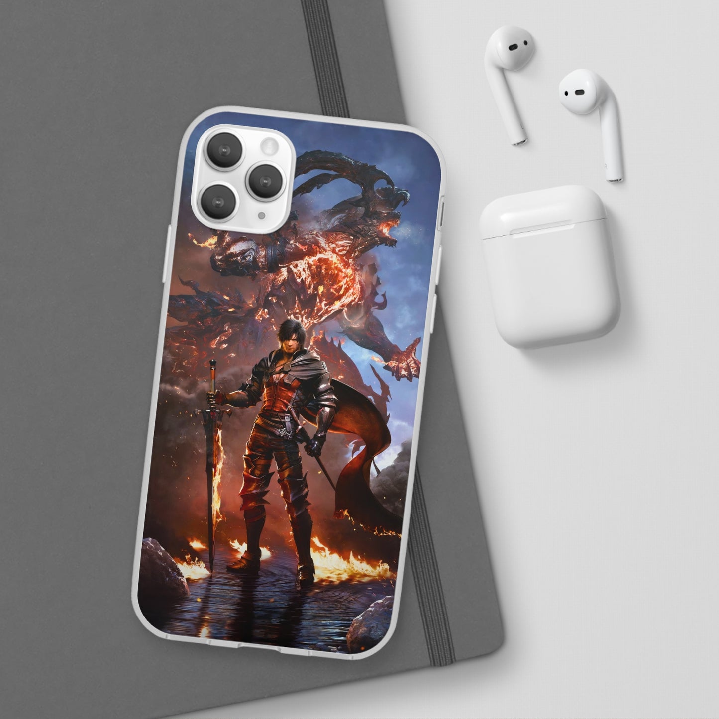 Final Fantasy XVI Clive Rosfield | Flexible Phone Case | Iphone 11-14 Pro Max | Samsung 21-23 Ultra | Gift Packages Choice