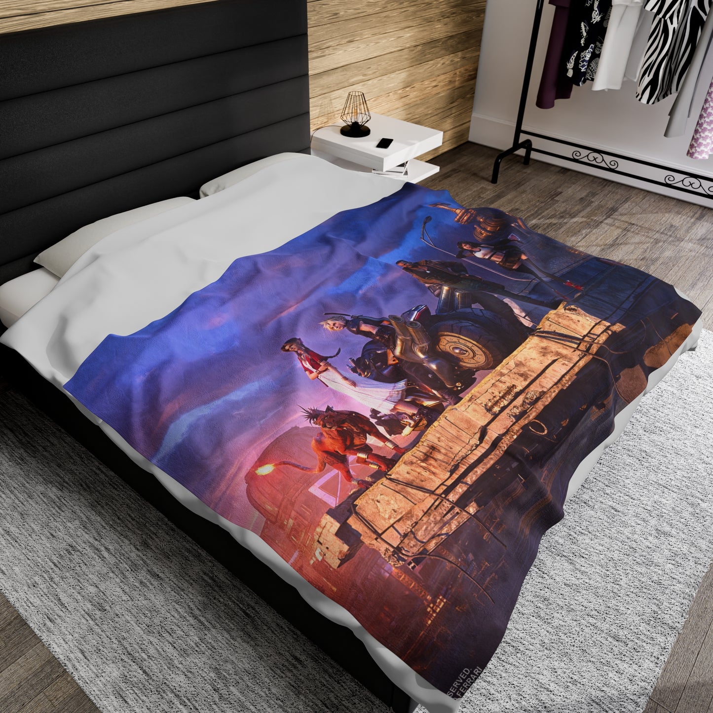 Final Fantasy VII Remake Velveteen Plush Blanket