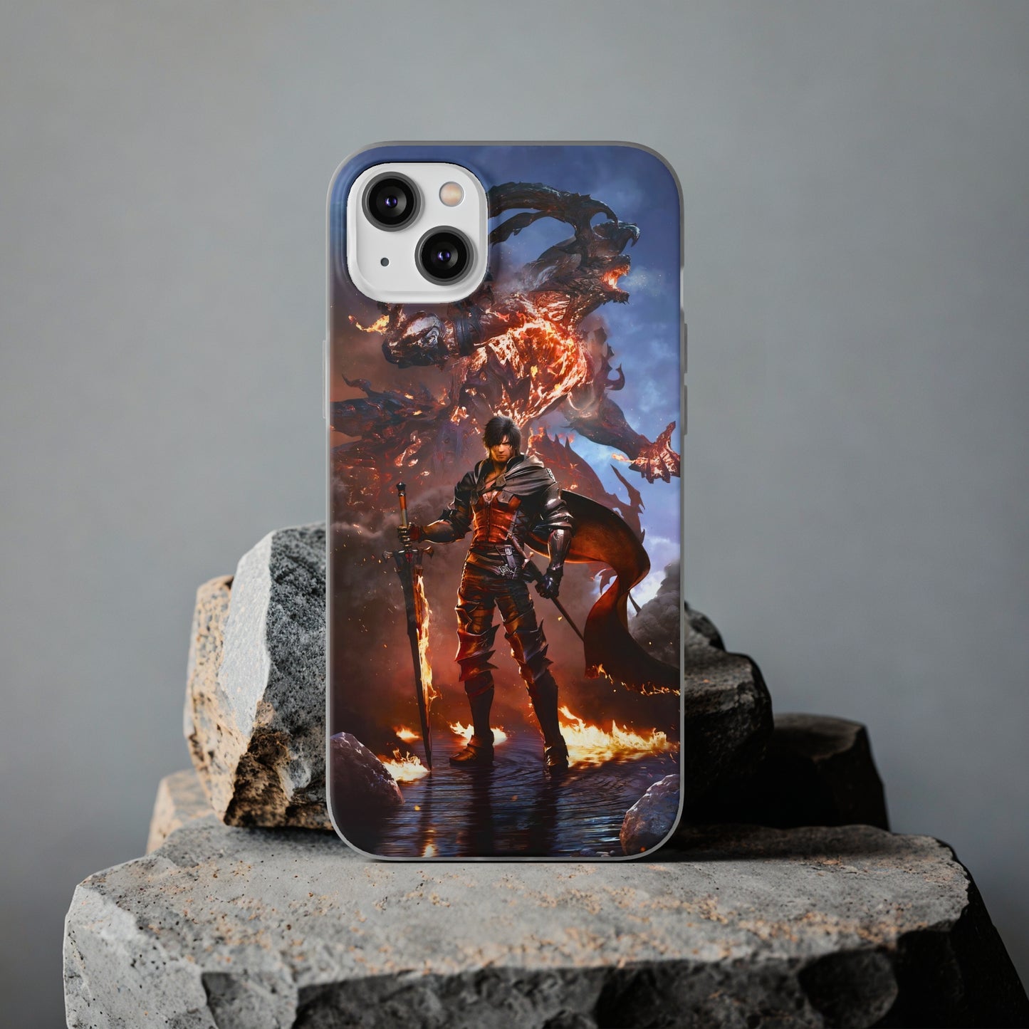 Final Fantasy XVI Clive Rosfield | Flexible Phone Case | Iphone 11-14 Pro Max | Samsung 21-23 Ultra | Gift Packages Choice