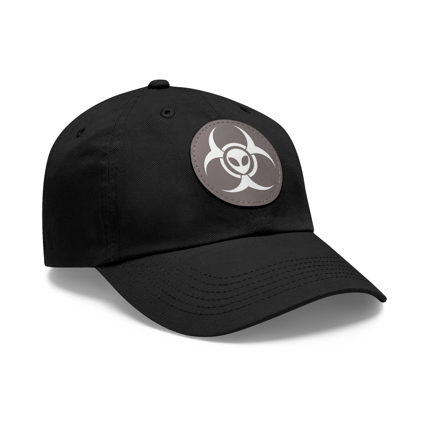 Skinwalker Ranch Alien UAP Hat with Leather Patch (Round)