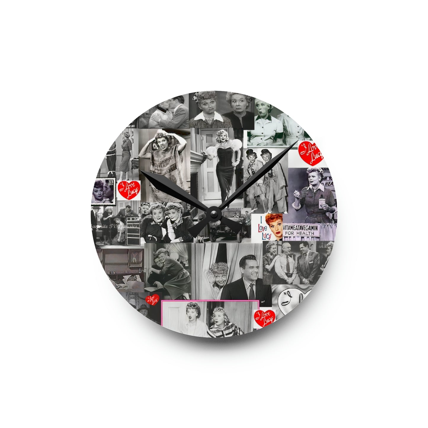 I Love Lucy Art | Acrylic Wall Clock | TV Classic | Gift