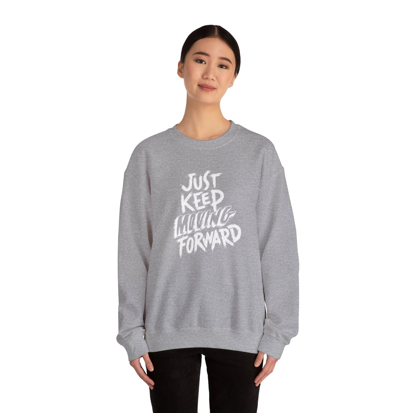 Just Keep Moving Forward Unisex Heavy Blend™ Crewneck Sweatshirt