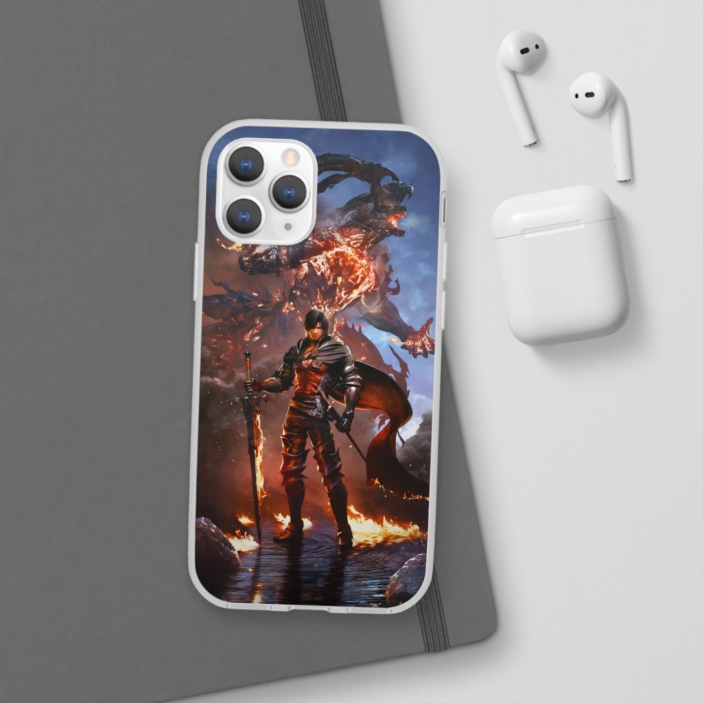 Final Fantasy XVI Clive Rosfield | Flexible Phone Case | Iphone 11-14 Pro Max | Samsung 21-23 Ultra | Gift Packages Choice