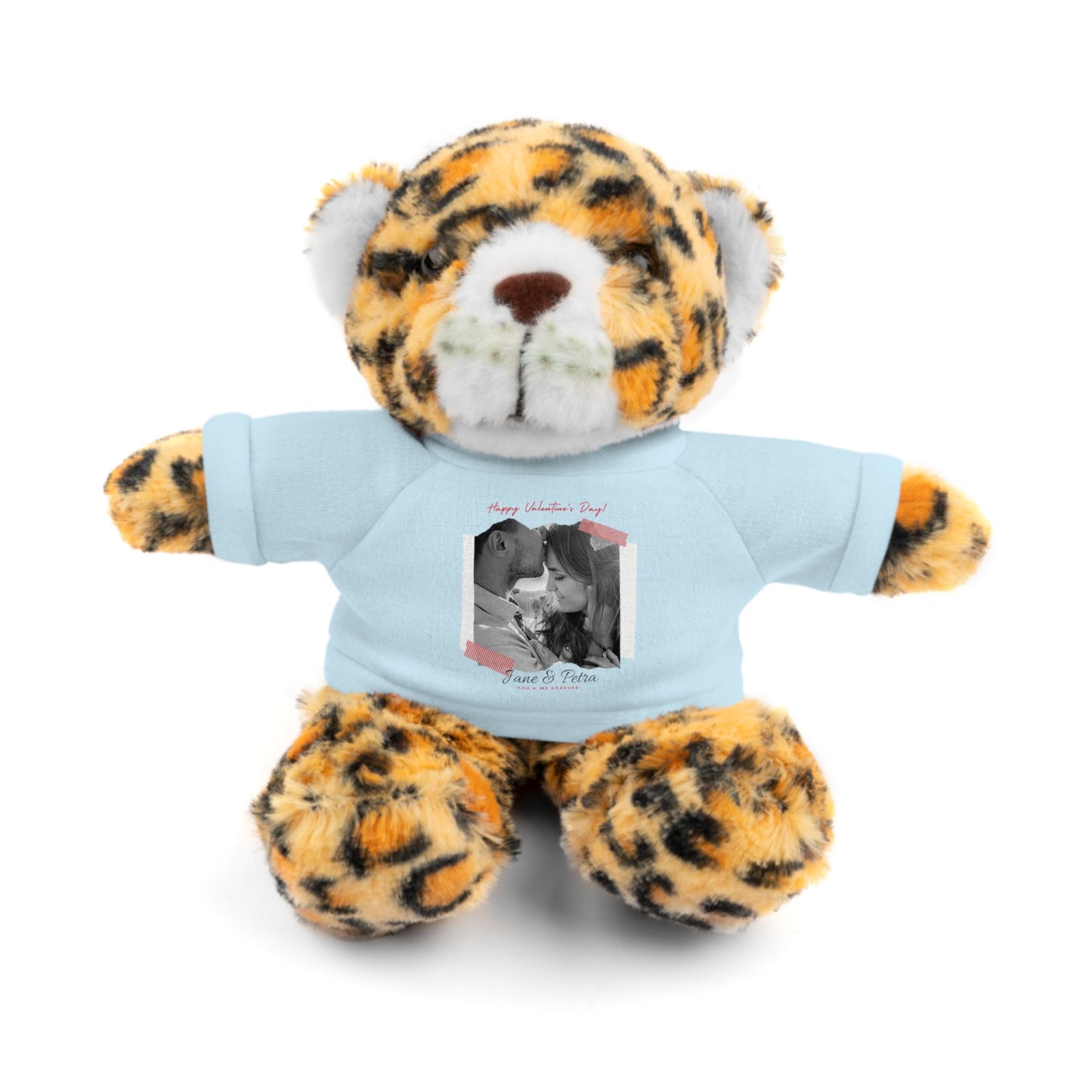 Personalize Your Name And Photo | Valentine Stuffed Animals with Tee