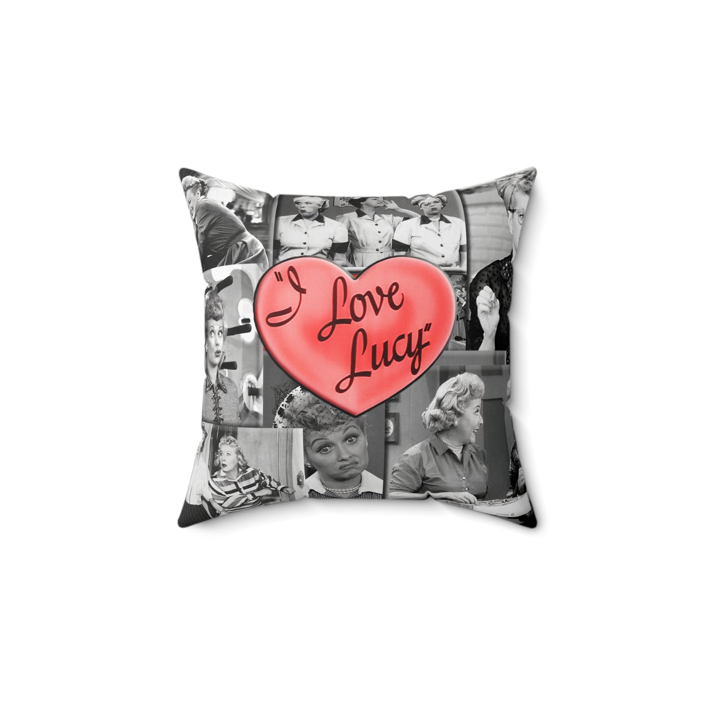 I Love Lucy Spun Polyester Square Pillow