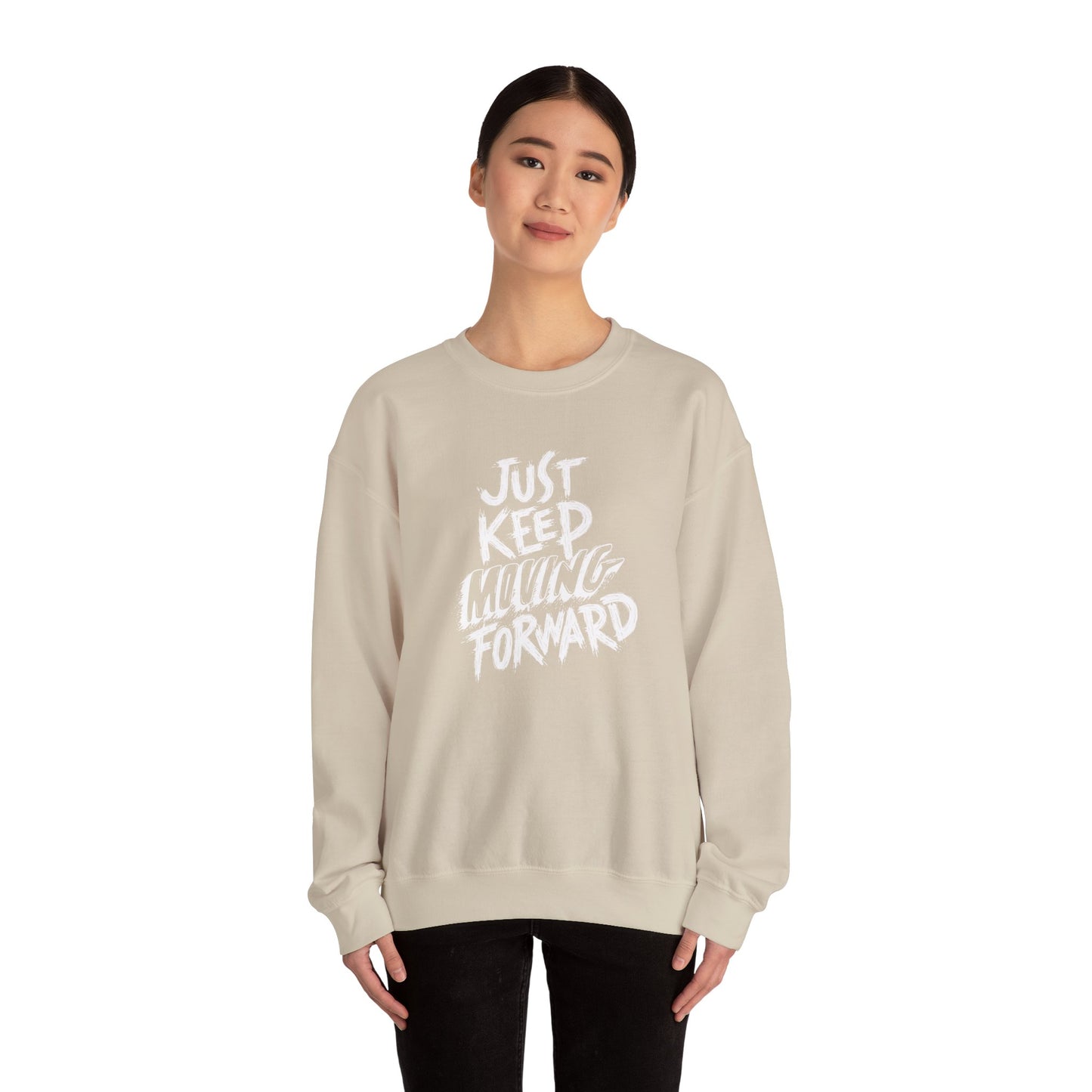 Just Keep Moving Forward Unisex Heavy Blend™ Crewneck Sweatshirt