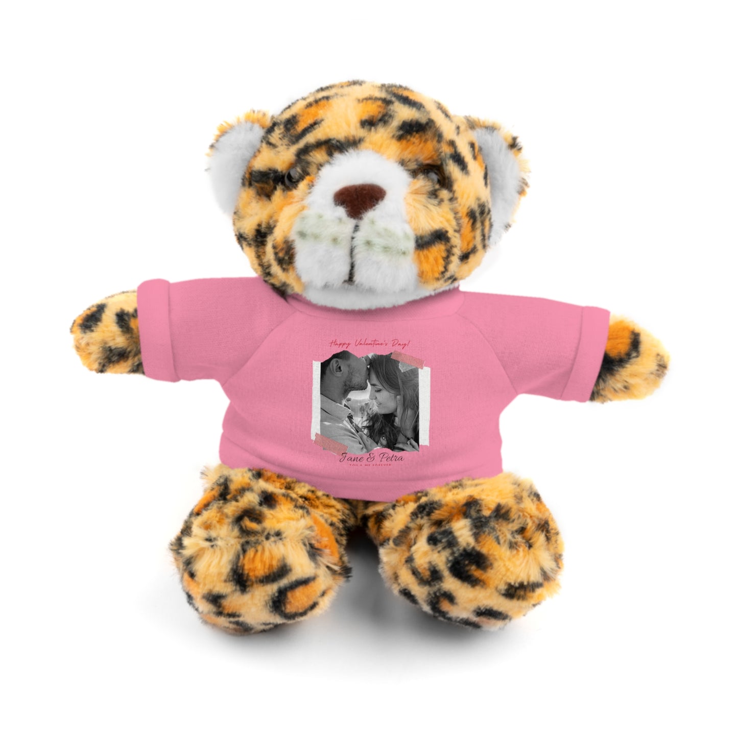 Personalize Your Name And Photo | Valentine Stuffed Animals with Tee