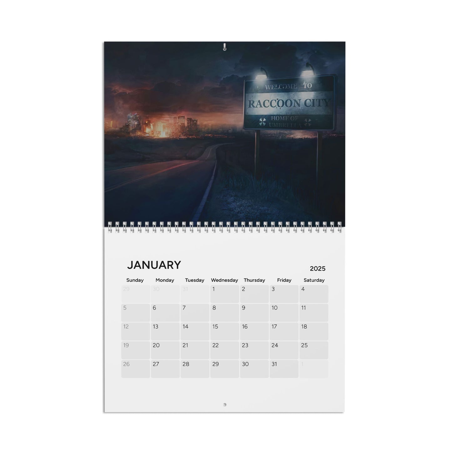 Resident Evil Franchise 2025 Wall Calendar, Video Game Calendar, Gamer Gift, Geek Decor, Horror,Game Gift Fan Made Great Quality,