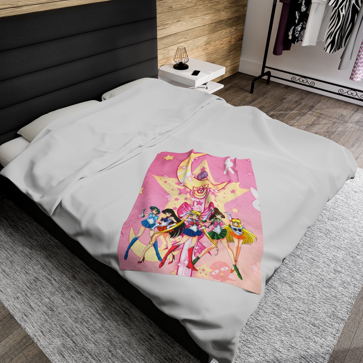 Sailor moon Velveteen Plush Blanket