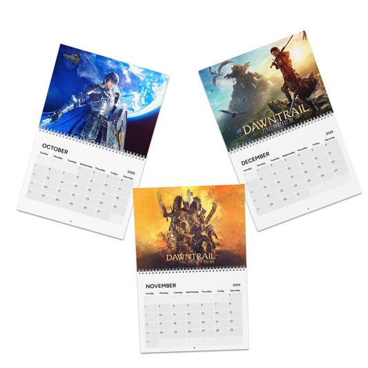 Final Fantasy XIV 2025 Calendar, Video Game Wall Calendars, Gaming Calendar, Fantasy Art Prints, Gamer Gifts