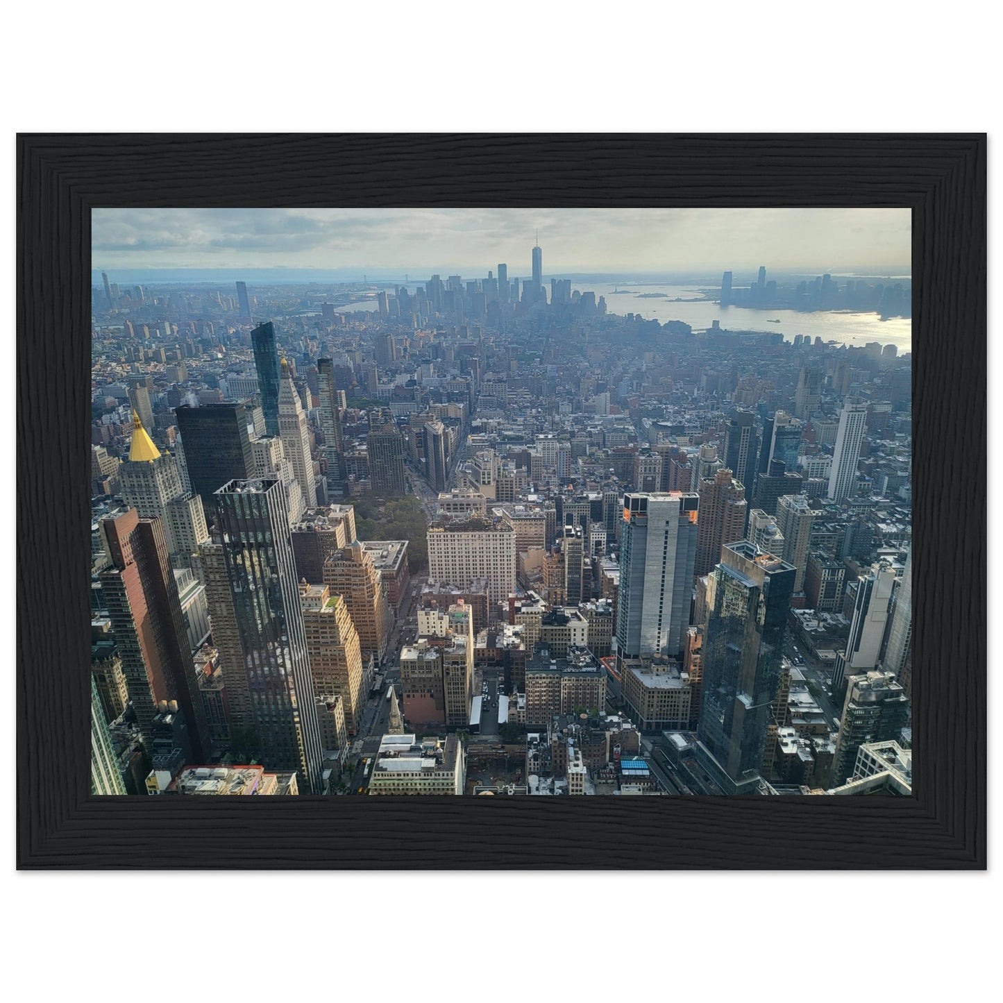 New York City Premium Paper Wooden Framed Poster Wall Art