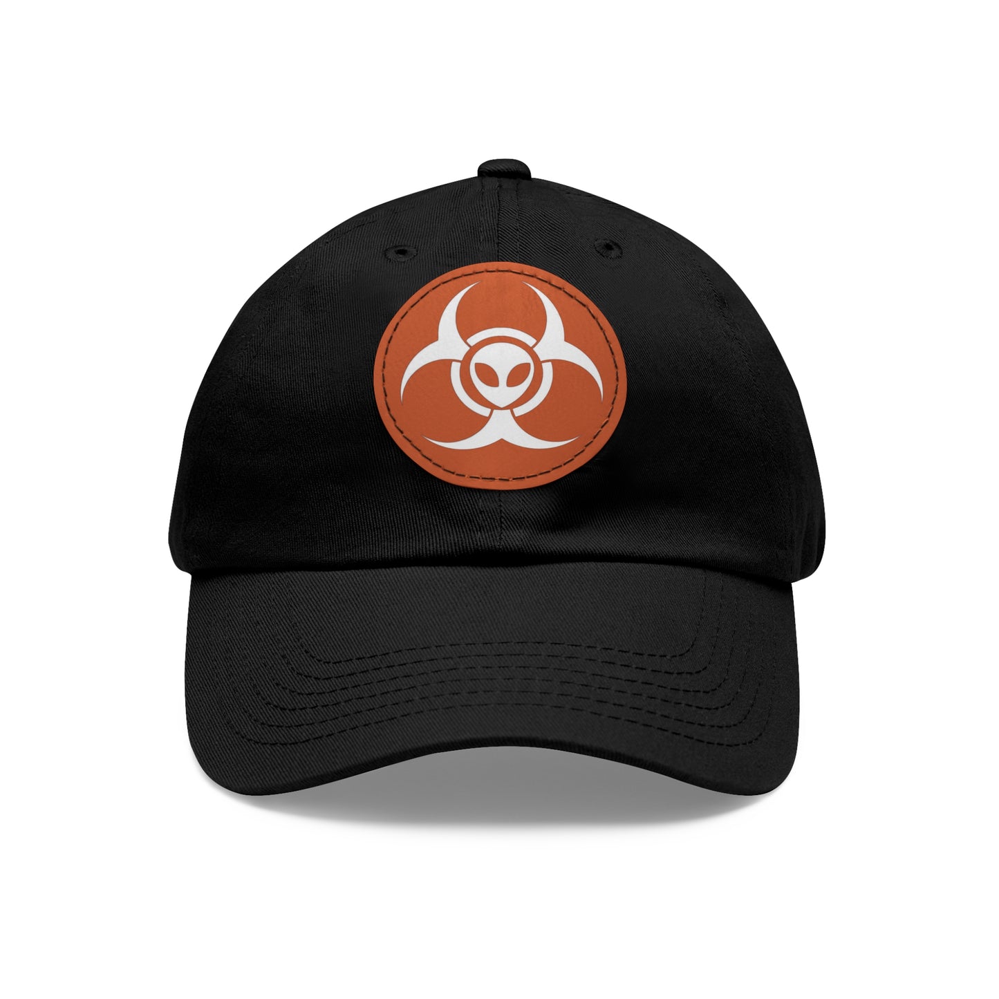 Skinwalker Ranch Alien UAP Hat with Leather Patch (Round)