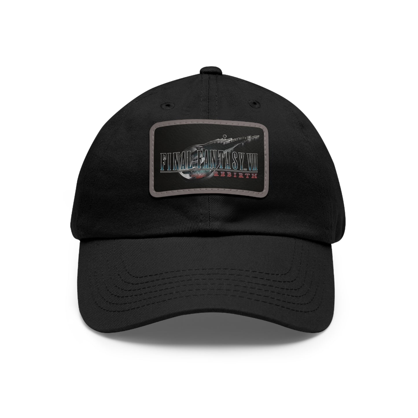 Final Fantasy VII Remake Rebirth Logo Hat with Leather Patch (Rectangle)