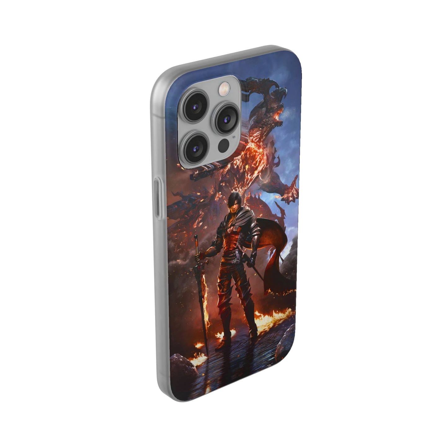 Final Fantasy XVI Clive Rosfield | Flexible Phone Case | Iphone 11-14 Pro Max | Samsung 21-23 Ultra | Gift Packages Choice