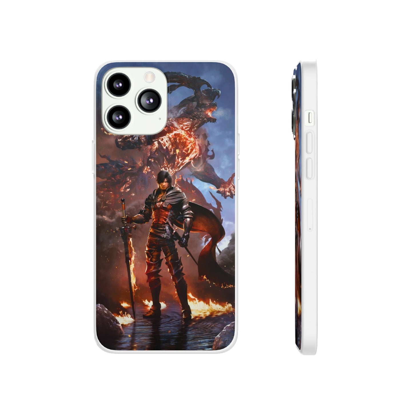 Final Fantasy XVI Clive Rosfield | Flexible Phone Case | Iphone 11-14 Pro Max | Samsung 21-23 Ultra | Gift Packages Choice