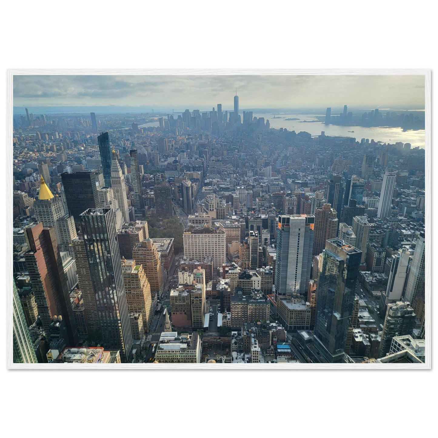 New York City Premium Paper Wooden Framed Poster Wall Art