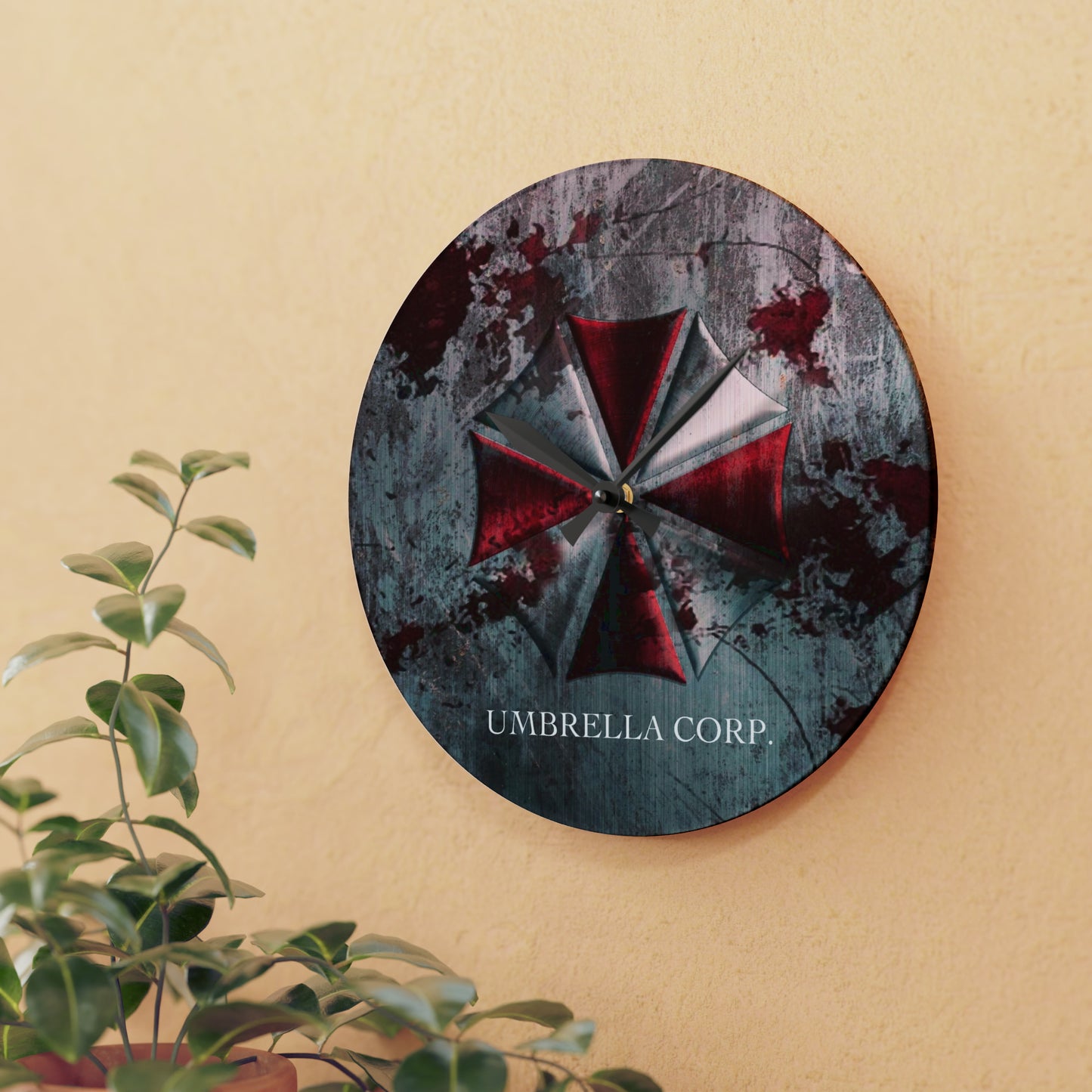 Resident Evil Umbrella Corp. | Acrylic Wall Clock | TV Classic | Gift