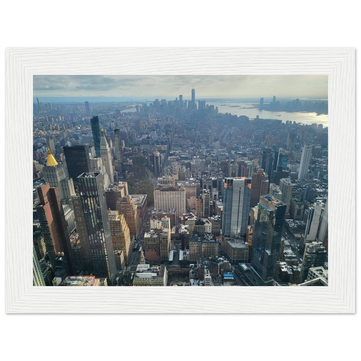 New York City Premium Paper Wooden Framed Poster Wall Art