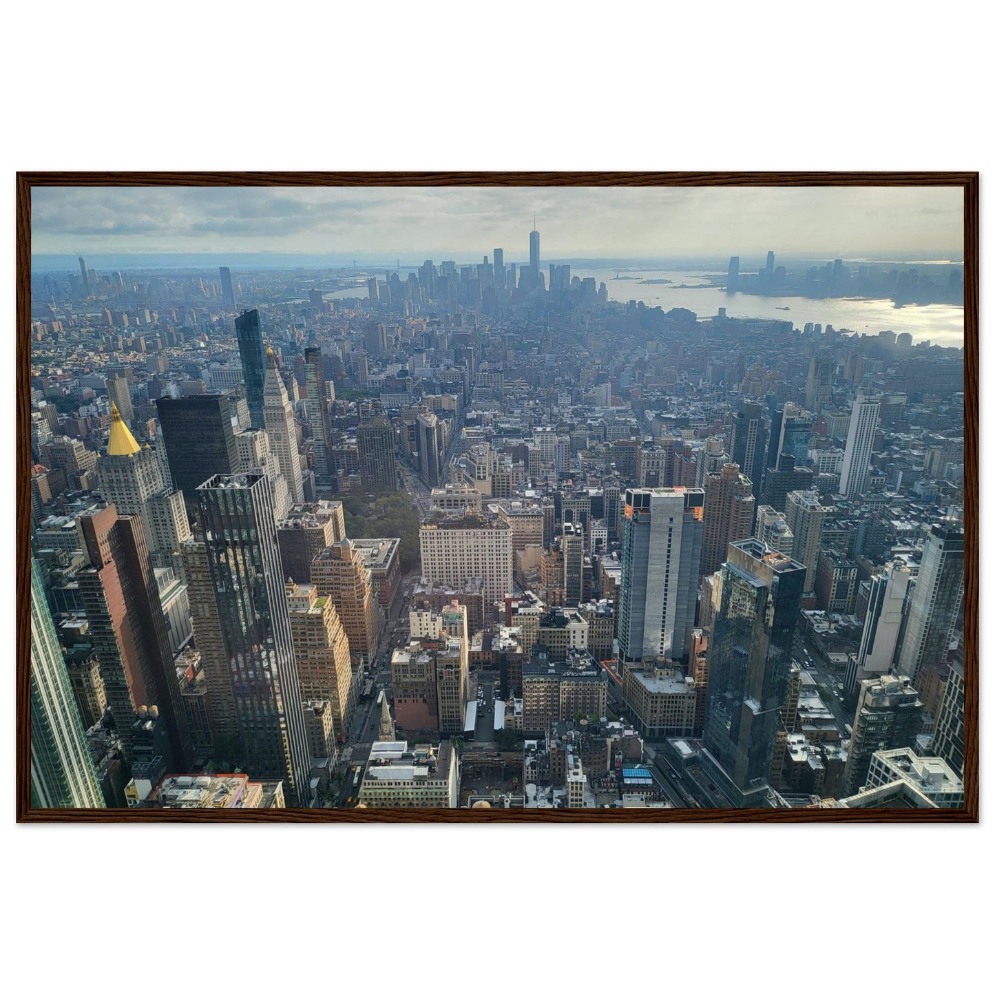 New York City Premium Paper Wooden Framed Poster Wall Art