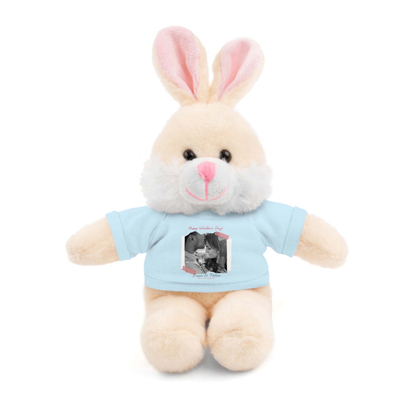 Personalize Your Name And Photo | Valentine Stuffed Animals with Tee