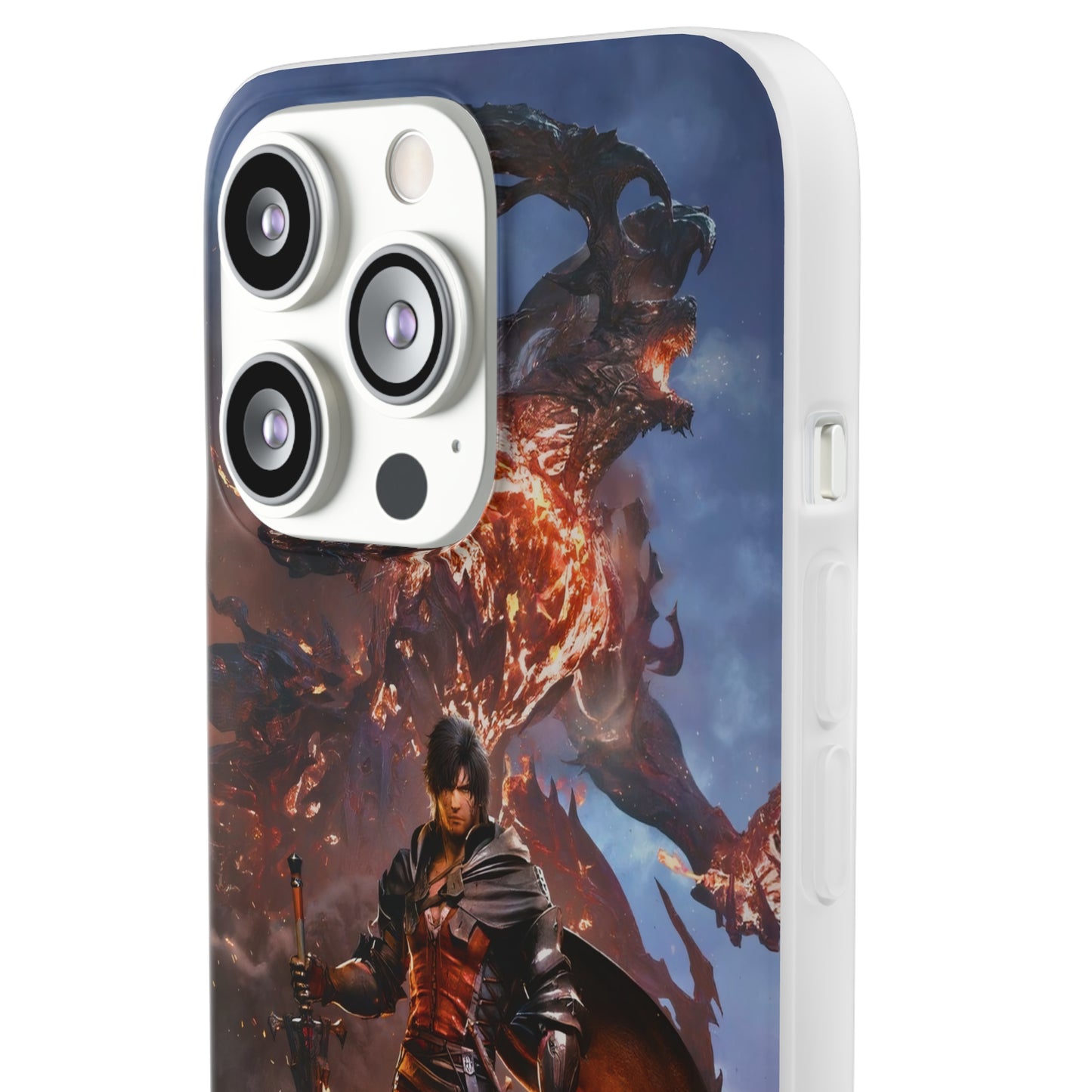 Final Fantasy XVI Clive Rosfield | Flexible Phone Case | Iphone 11-14 Pro Max | Samsung 21-23 Ultra | Gift Packages Choice