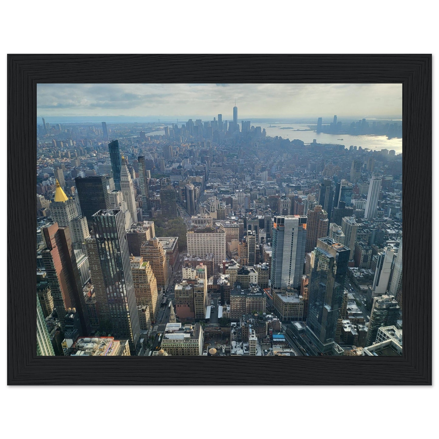 New York City Premium Paper Wooden Framed Poster Wall Art